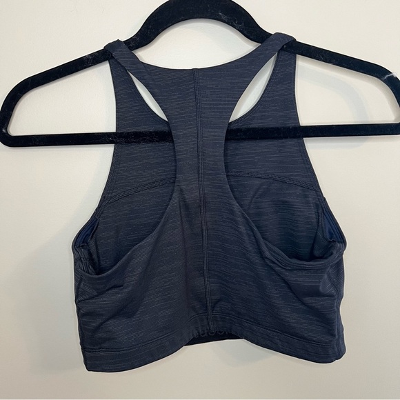 OUTDOOR VOICES Tech Sweat Crop Top Charcoal Gray Scoop Neck S - Picture 4 of 4